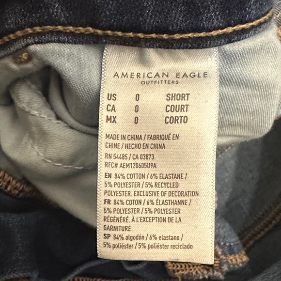 American Eagle Outfitters Women's Dark Blue Skinny Jeans - Picture 5 of 5